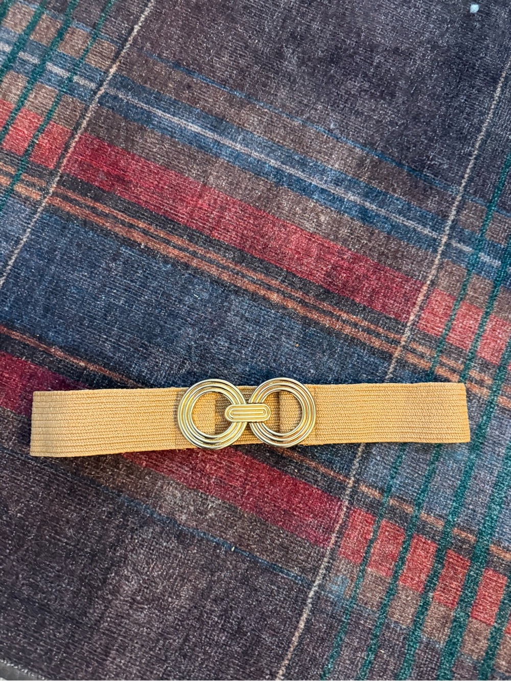 Gold-Tone Elastic Waist Belt - Women's Accessory
